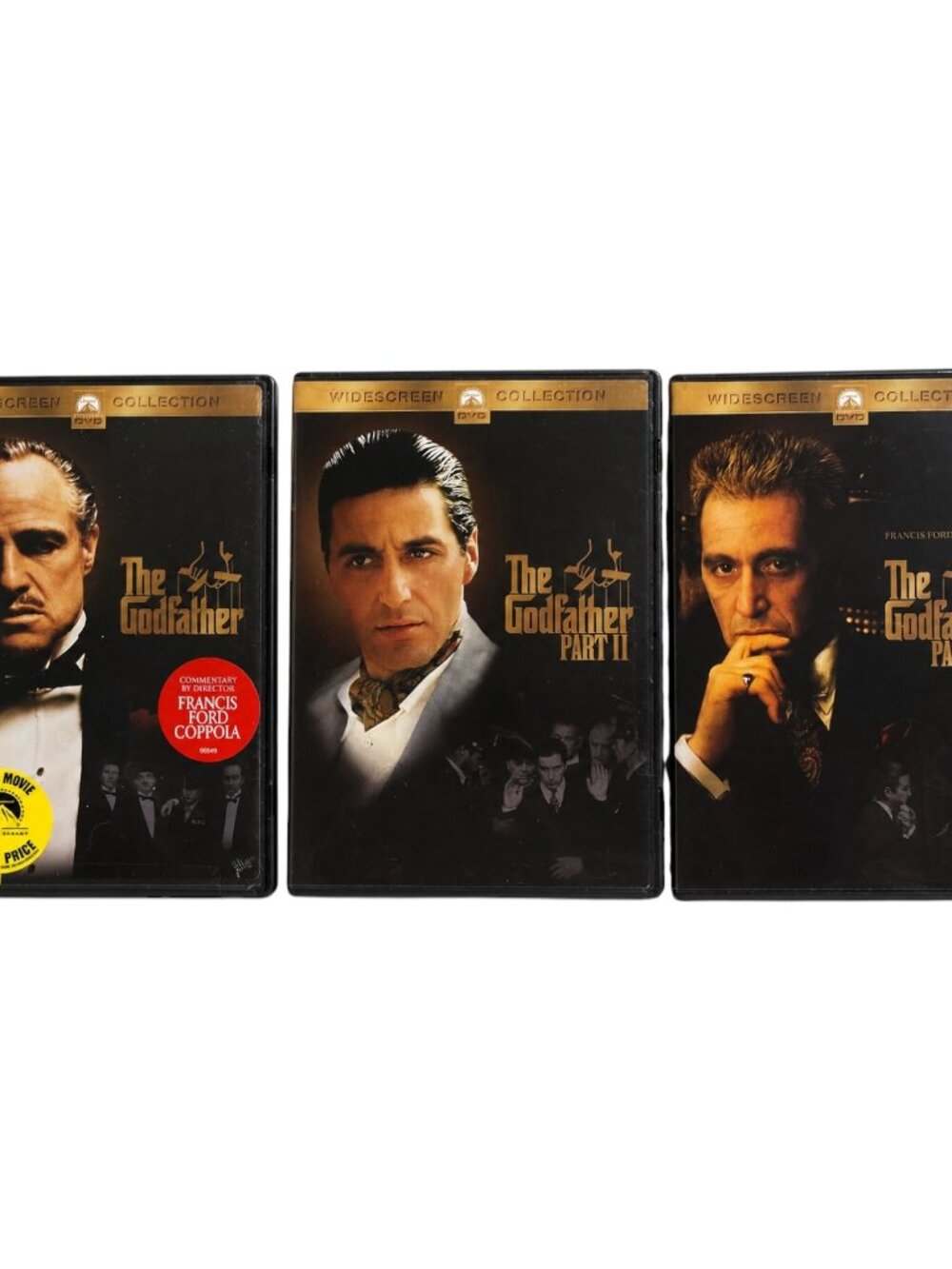 The Godfather DVD Lot Parts I II III 4 Discs Part I Sealed Part II New